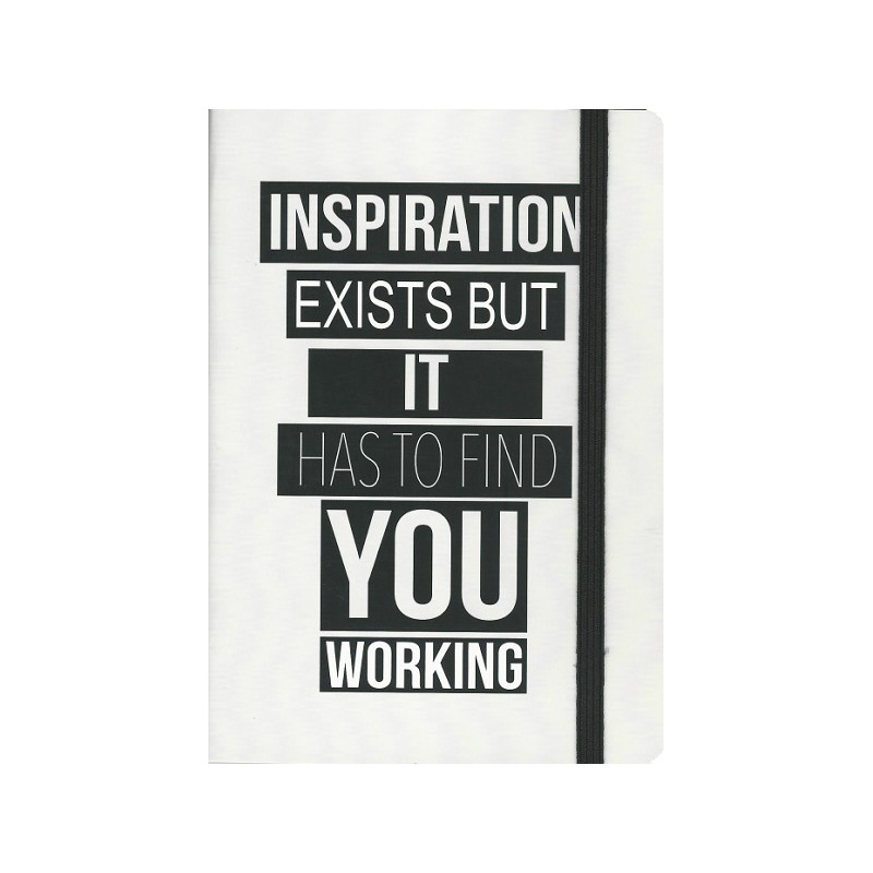 Find inspiration carnet d'inspiration noir et blanc mémo note idée ado Noir Literie inspiration