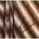 PRATTO - Plaid imitation fourrure marron 150x180cm doublé