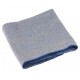 LOOPY - Plaid polaire jersey gris bleu 130x160 cm
