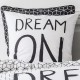 DREAM housse de couette 220x240 cm - parure lit 2 personnes - blanc/noir graphique