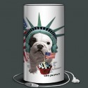 TEO JASMIN A NEW YORK lampe de chevet 30 cm imprimée USA