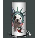 TEO JASMIN A NEW YORK lampe de bureau 40 cm imprimée Amérique