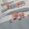 CATSY - housse de couette 200x200 cm motif chatons - Parure lit 2 personnes