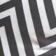 ZIGZAG - coussin 30x50 imprimé de lignes graphiques noir et blanc