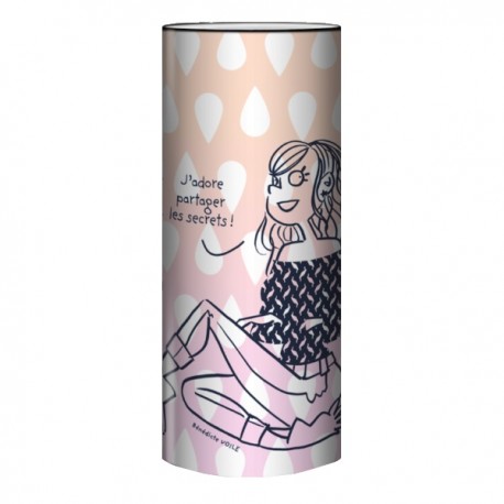 SECRET lampe de chevet 30 cm imprimée féminin