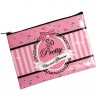 PRETTY - Pochette plate rose chic et glamour