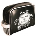 TRES MALE – Trousse de toilette pour homme col. noir imprimé blanc 