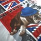 BRITISH – Housse de couette London bulldog 220x240 cm lit 2 personnes