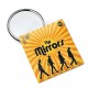 Miroir de poche SUN vintage métal noir imprimé soleil