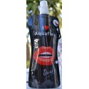 Gourde DRINK ME - 580 ml - noire design lèvres rouges
