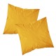 AMBRA - Housse de Couette 220x240 cm - Lit 2 Personnes - Jaune Safran