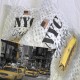NEW YORK - Coussin 40x50 cm - Imprimé Taxis Américains