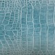 CRUZ - Coussin 40 x 50 cm - Motifs effets Cuir Bleu