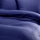 MARINA - Housse de Couette 240x260 cm - Lit 2 Personnes - Bleu indigo