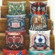 BASKET - Coussin 30 x 30 cm Velours Imprimé New York