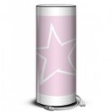 STAR - Lampe de Chevet 30 cm Rose imprimée Etoile