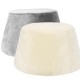 SIRKA - Pouf Velours Blanc