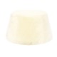 SIRKA - Pouf Velours Blanc