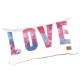 LOVE - Coussin 20 x 35 cm Satin Imprimé 