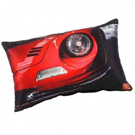 CARS - Coussin 30 x 50 cm - Imprimé Voiture Rouge