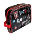 ROCK - Trousse de Voyage Noire Imprimée I Love Rock N Roll