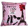 Coussin Mademoiselle à Paris, déco chic