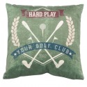 GOLF - Coussin 30 x 30 cm Vert - Imprimé Sport