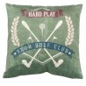 GOLF - Coussin 30 x 30 cm Noir - Imprimé Sport