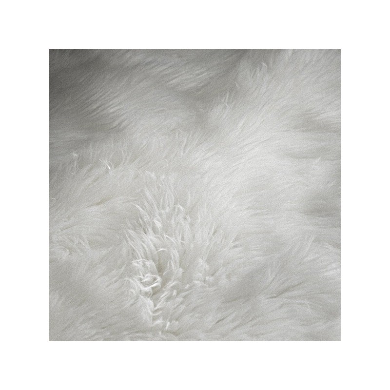 TAPIS GRIZZLY Blanc - Fourrure Imitation - Descente de Lit - Kolorados