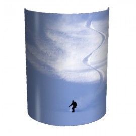 SNOW - Applique Murale PVC - Motif Skieur sur la Neige