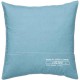 HARBOR - Coussin Uni 40 x 40 cm - Coton Chambray Bleu