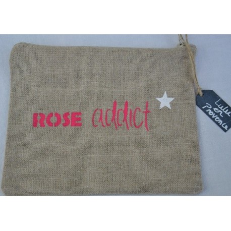 Pochette ROSE ADDICT, Lulu en Provence, rose fuschia