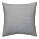 HARBOR - Coussin Uni 40 x 40 cm - Coton Chambray Bleu