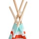 TOGO - Tipi d'Indien Enfant - Bois et Coton - Motif Far West