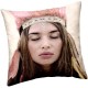 COLETTE - Coussin 40 x 40 cm - Design Visage Fille Hippie