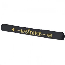 WELCOME - Boudin Bas de Porte - Chien Isolant Or & Noir 