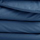 AZUR - Housse de Couette 220x240 cm Unie Bleu Topaze