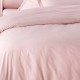 BERTILLE - Housse de Couette 220 x 240 - Uni Rose Clair