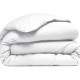 BLANCHE - Housse de Couette 220 x 240 Uni Percale Blanc