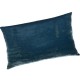 DALLAS - Housse de Coussin 30 x 50 cm - Velours Uni Bleu