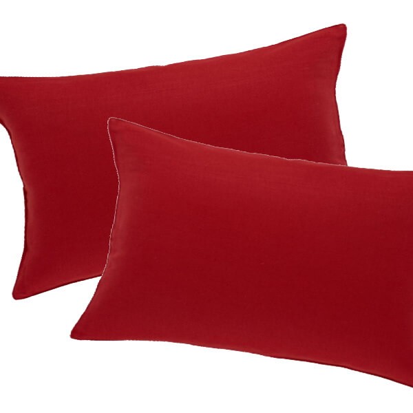 Capucine Housses De Coussin 30x50 Velours Rouge Brique Kolorados