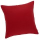 CAPUCINE - 2 Housses de Coussin 40 x 40 cm - Uni Rouge