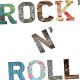 ROCKNROLL - Lettres en Medium - Sticker Auto Adhésif