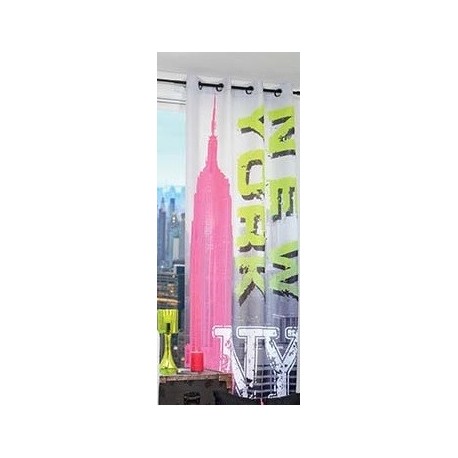 Voilage EMPIRE, BUILDING fluo NEW YORK