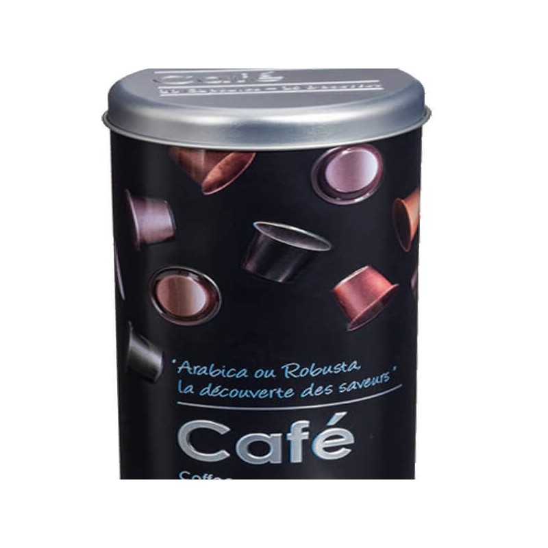 EDGAR - Boîte Ronde Métal Café - Rangement Doses Capsules - Kolorados