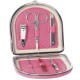 ROSE - Coffret Manucure Femme - Motif Croco Gainé