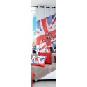 Voilage Union Jack 135x250 cm 8 oeillets decoration chambre adolescent London