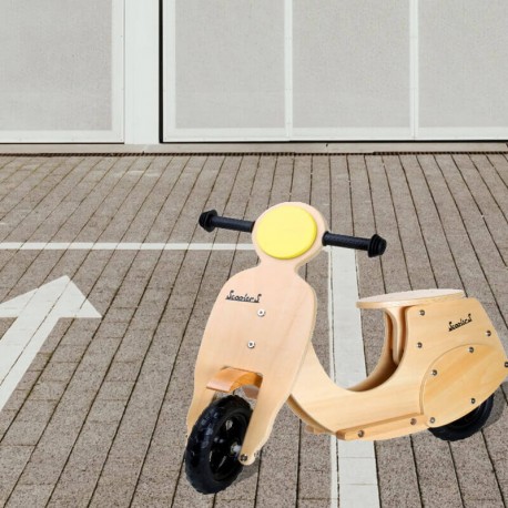 PIANA - Scooter de Course Enfant - Draisienne Vespa en Bois