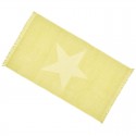 PYLA - Drap de Bain 90 x 160 - Motif Etoile de Mer - Lemon