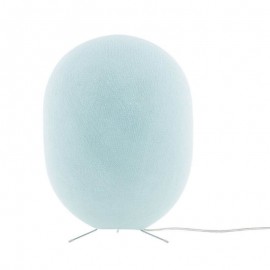 OASIS - Lampe de Chevet 36 cm - Forme Ovale - Cocon Bleu